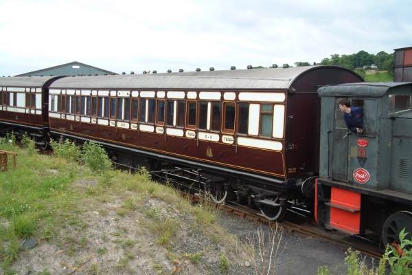 Caledonian Railway Third Class Corridor Compartment coach No.1375