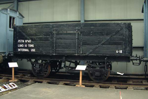10 ton 7-plank Open Wagon (ex Van), MOD Rosyth Dockyard No.40
